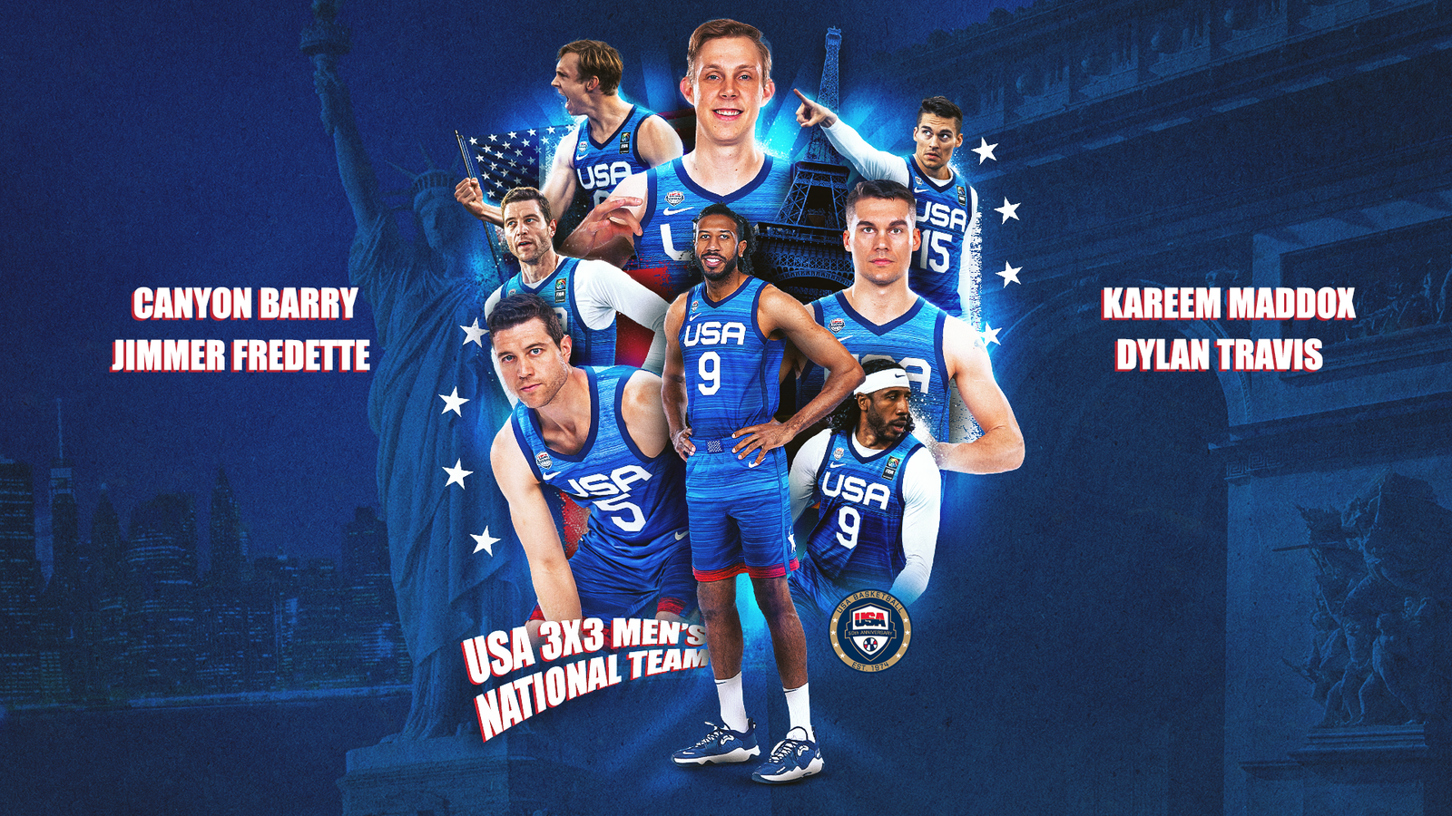 USA Basketball announce Men's National Team roster for Paris 2024