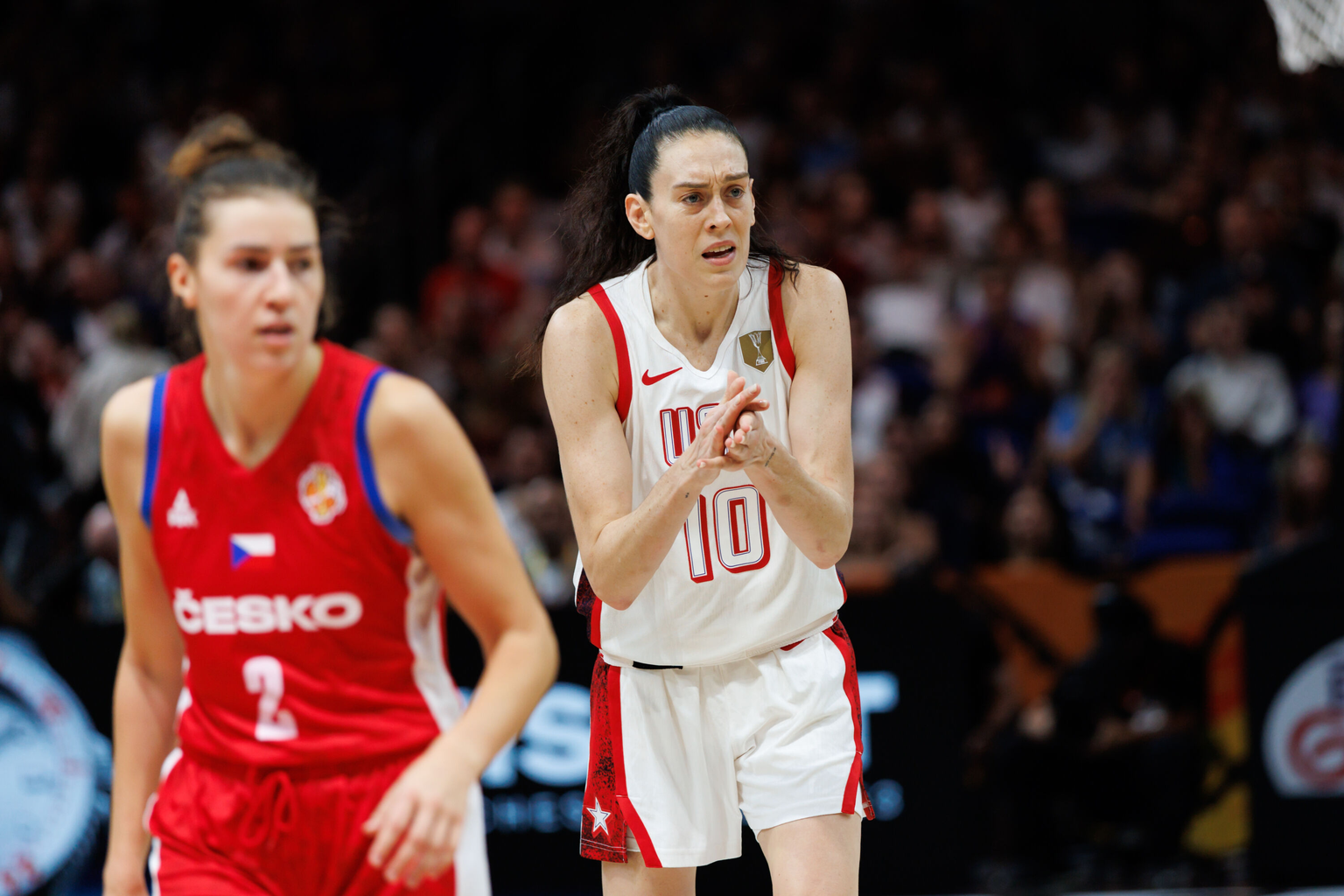 Breanna Stewart of USA vs Czechia at FIBA Women's World Cup 2026
